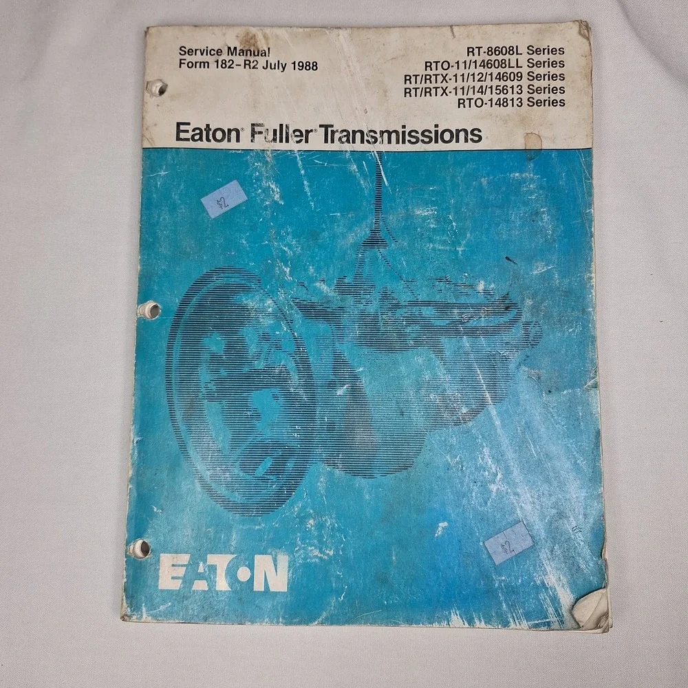 Eaton Fuller Form 182-R2 July 1988 Transmission Service Manual‎
